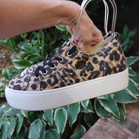 JELLYPOP "NEWSTAR" LEOPARD PLATFORM CASUAL SNEAKER 10 - Picture 1 of 11
